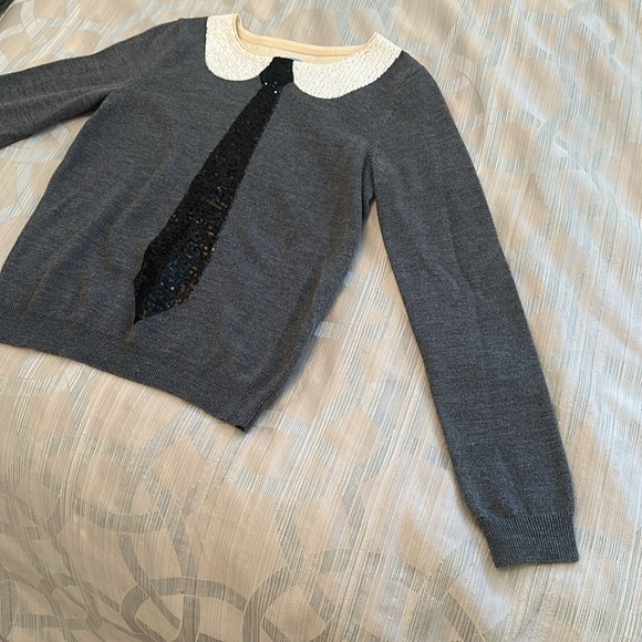 Alice + Olivia delray sequin tie sweater - Picture 3 of 9